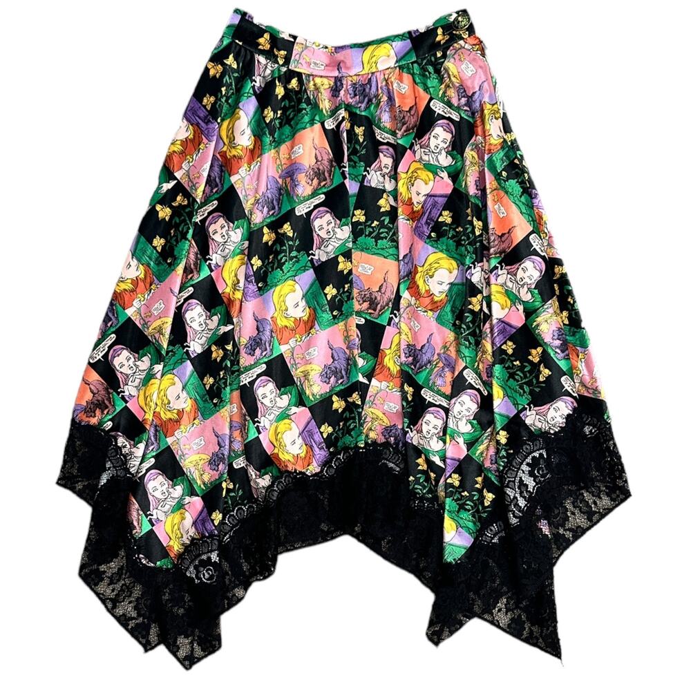 Unlogical Poem Alice Comics Handkerchief Skirt